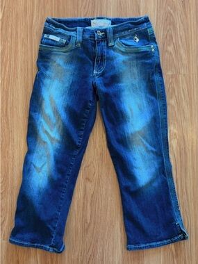 Y2K Baby Phat Blue Washed Cropped Jeans